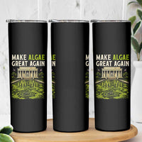 Make Algae Great Again Lincoln Memorial Reflecting Pool Graphic Skinny Tumbler Funny Washington DC Viral Swamp Meme