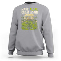 Make Algae Great Again Lincoln Memorial Reflecting Pool Graphic Sweatshirt Funny Washington DC Viral Swamp Meme