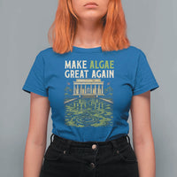 Make Algae Great Again Lincoln Memorial Reflecting Pool Graphic T Shirt For Women Funny Washington DC Viral Swamp Meme
