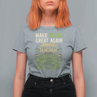Make Algae Great Again Lincoln Memorial Reflecting Pool Graphic T Shirt For Women Funny Washington DC Viral Swamp Meme