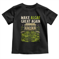 Make Algae Great Again Lincoln Memorial Reflecting Pool Graphic Toddler T Shirt Funny Washington DC Viral Swamp Meme