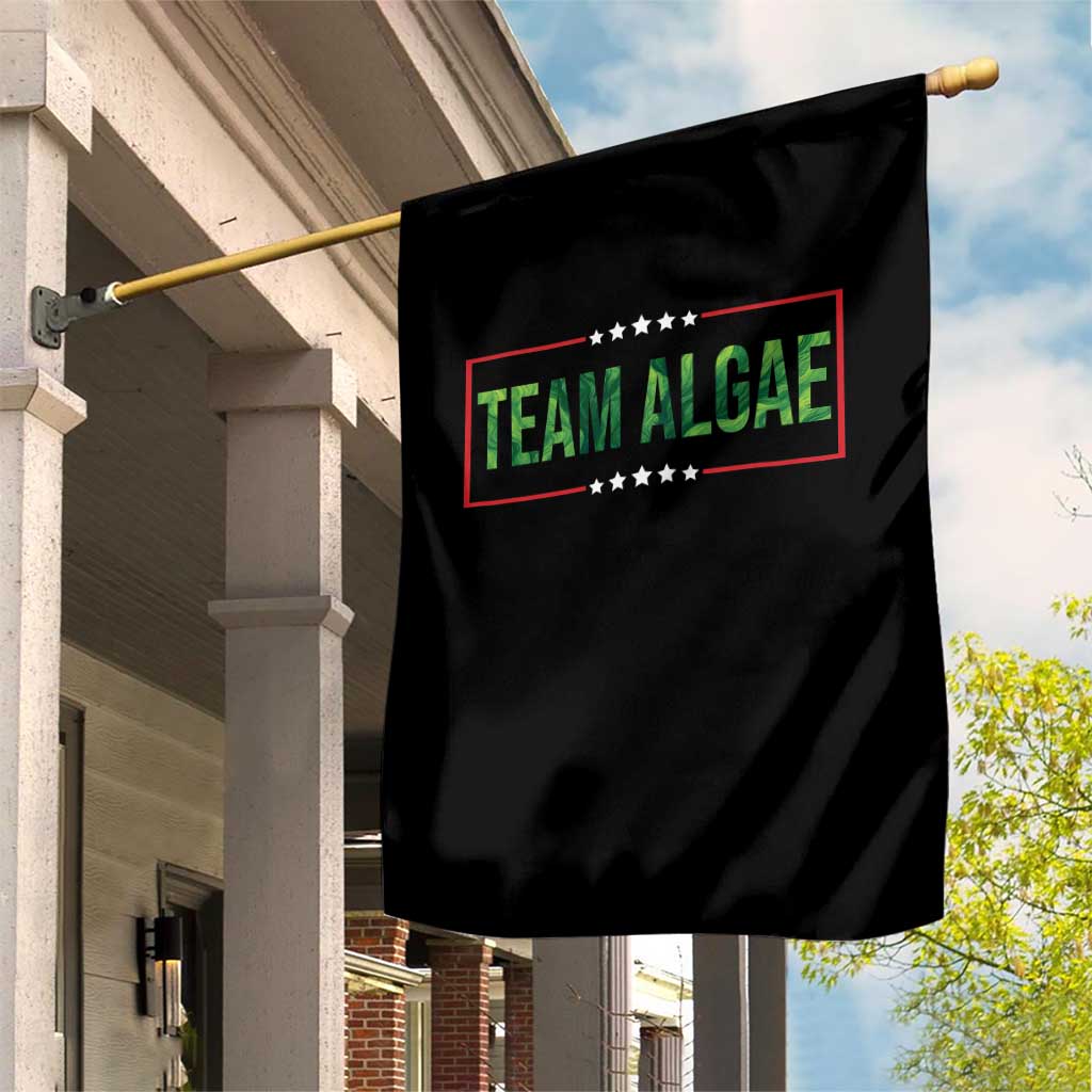 Team Algae Satire Garden Flag Funny Lincoln Memorial Reflecting Pool Meme Parody