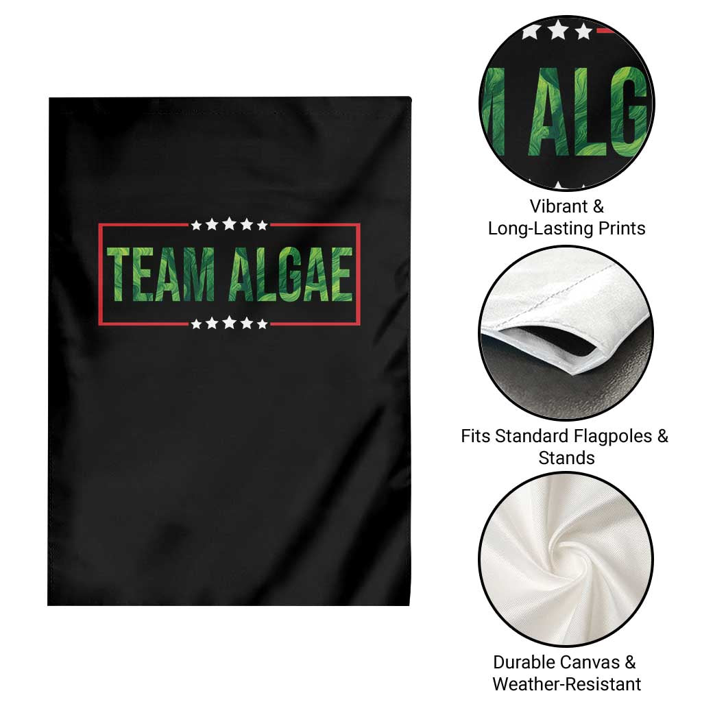 Team Algae Satire Garden Flag Funny Lincoln Memorial Reflecting Pool Meme Parody