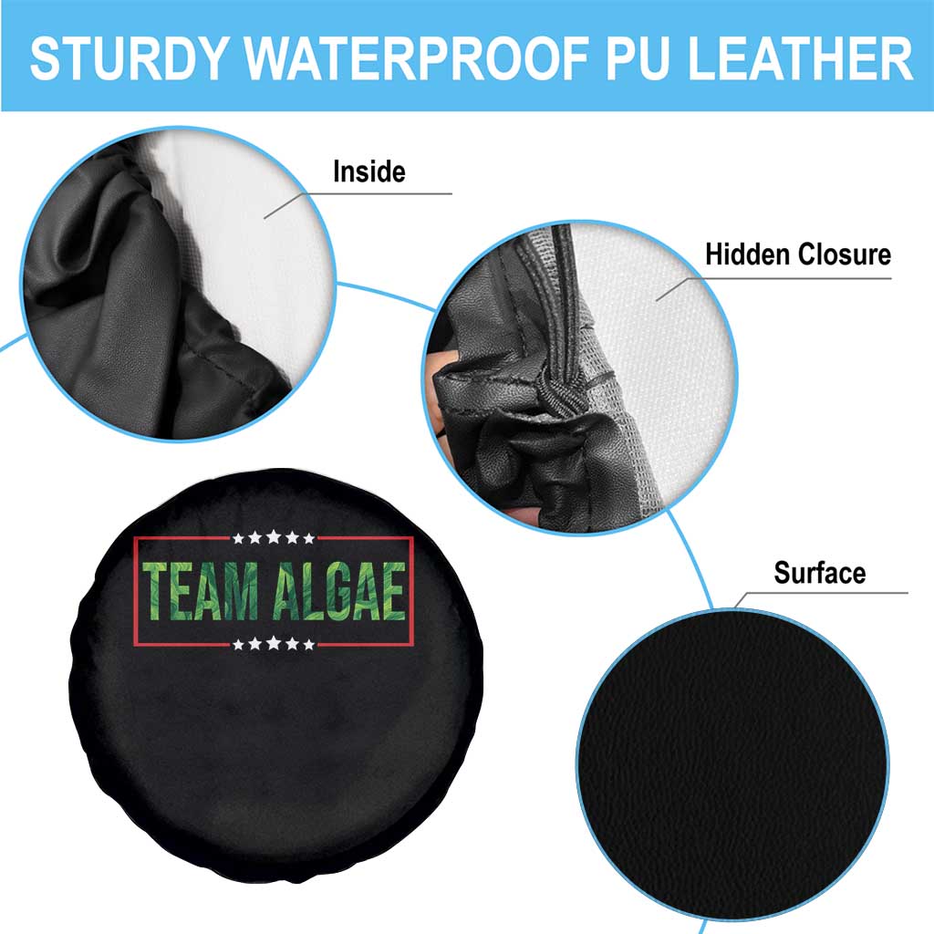 Team Algae Satire Spare Tire Cover Funny Lincoln Memorial Reflecting Pool Meme Parody