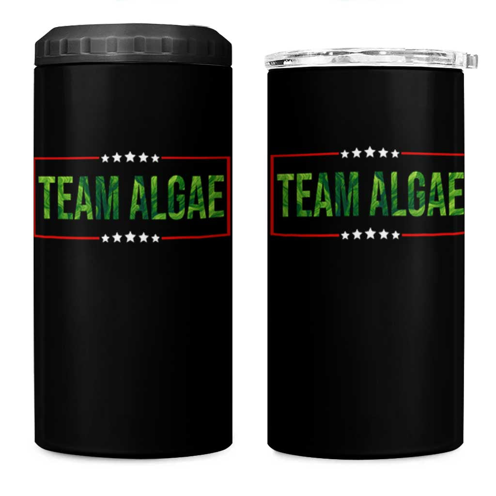 Team Algae Satire 4 in 1 Can Cooler Tumbler Funny Lincoln Memorial Reflecting Pool Meme Parody