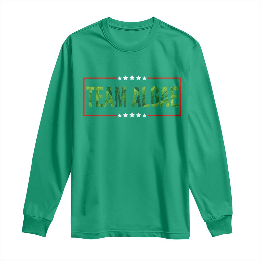 Team Algae Satire Long Sleeve Shirt Funny Lincoln Memorial Reflecting Pool Meme Parody