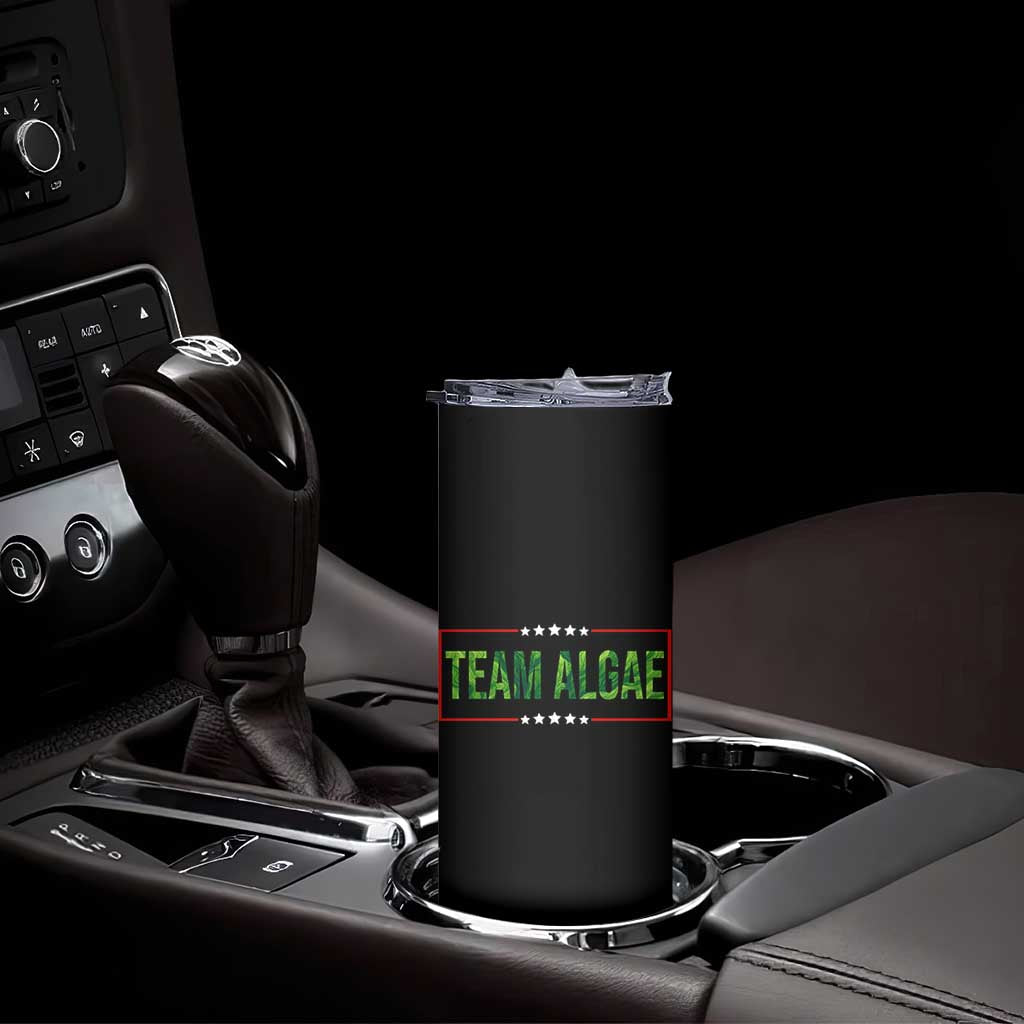 Team Algae Satire Skinny Tumbler Funny Lincoln Memorial Reflecting Pool Meme Parody