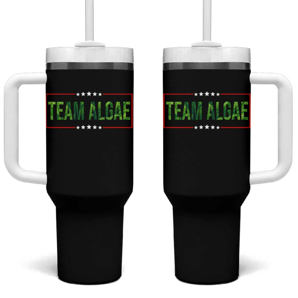 Team Algae Satire Tumbler With Handle Funny Lincoln Memorial Reflecting Pool Meme Parody