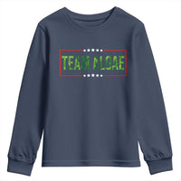 Team Algae Satire Youth Sweatshirt Funny Lincoln Memorial Reflecting Pool Meme Parody