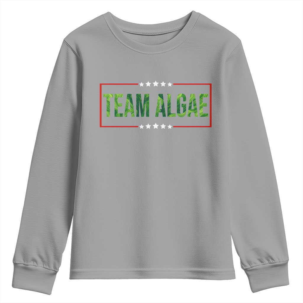 Team Algae Satire Youth Sweatshirt Funny Lincoln Memorial Reflecting Pool Meme Parody