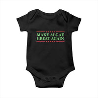 Make Algae Great Again Retro Baby Onesie Funny Lincoln Memorial Reflecting Pool Parody Meme