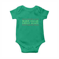 Make Algae Great Again Retro Baby Onesie Funny Lincoln Memorial Reflecting Pool Parody Meme