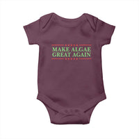 Make Algae Great Again Retro Baby Onesie Funny Lincoln Memorial Reflecting Pool Parody Meme