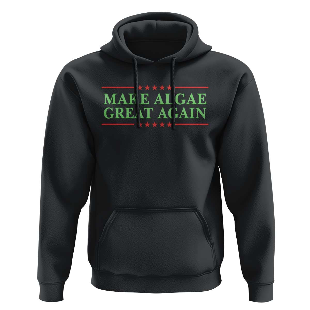 Make Algae Great Again Retro Hoodie Funny Lincoln Memorial Reflecting Pool Parody Meme