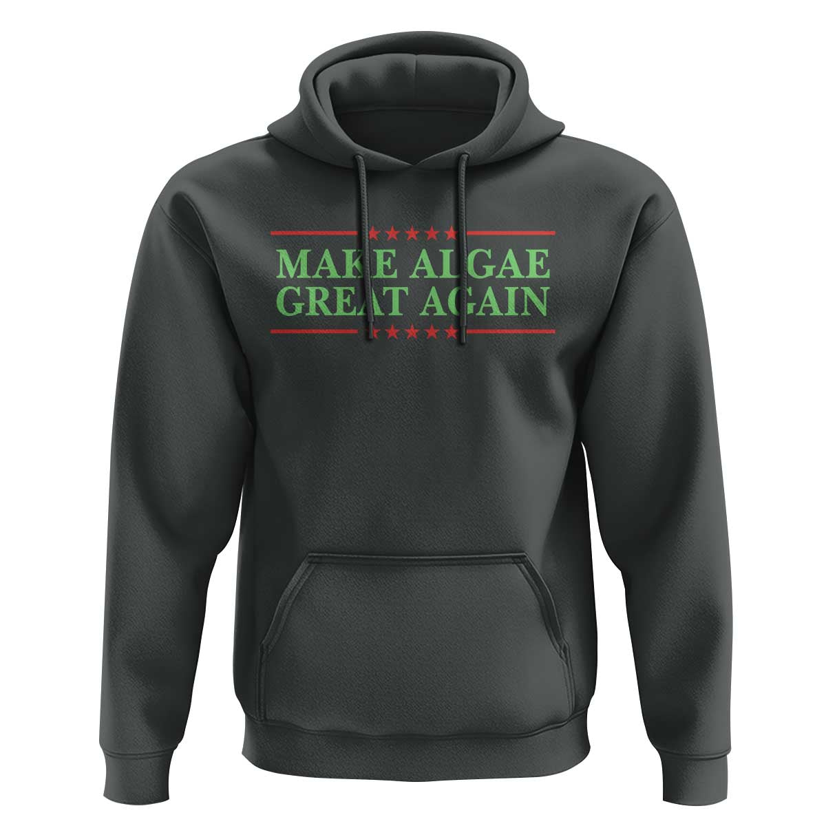 Make Algae Great Again Retro Hoodie Funny Lincoln Memorial Reflecting Pool Parody Meme