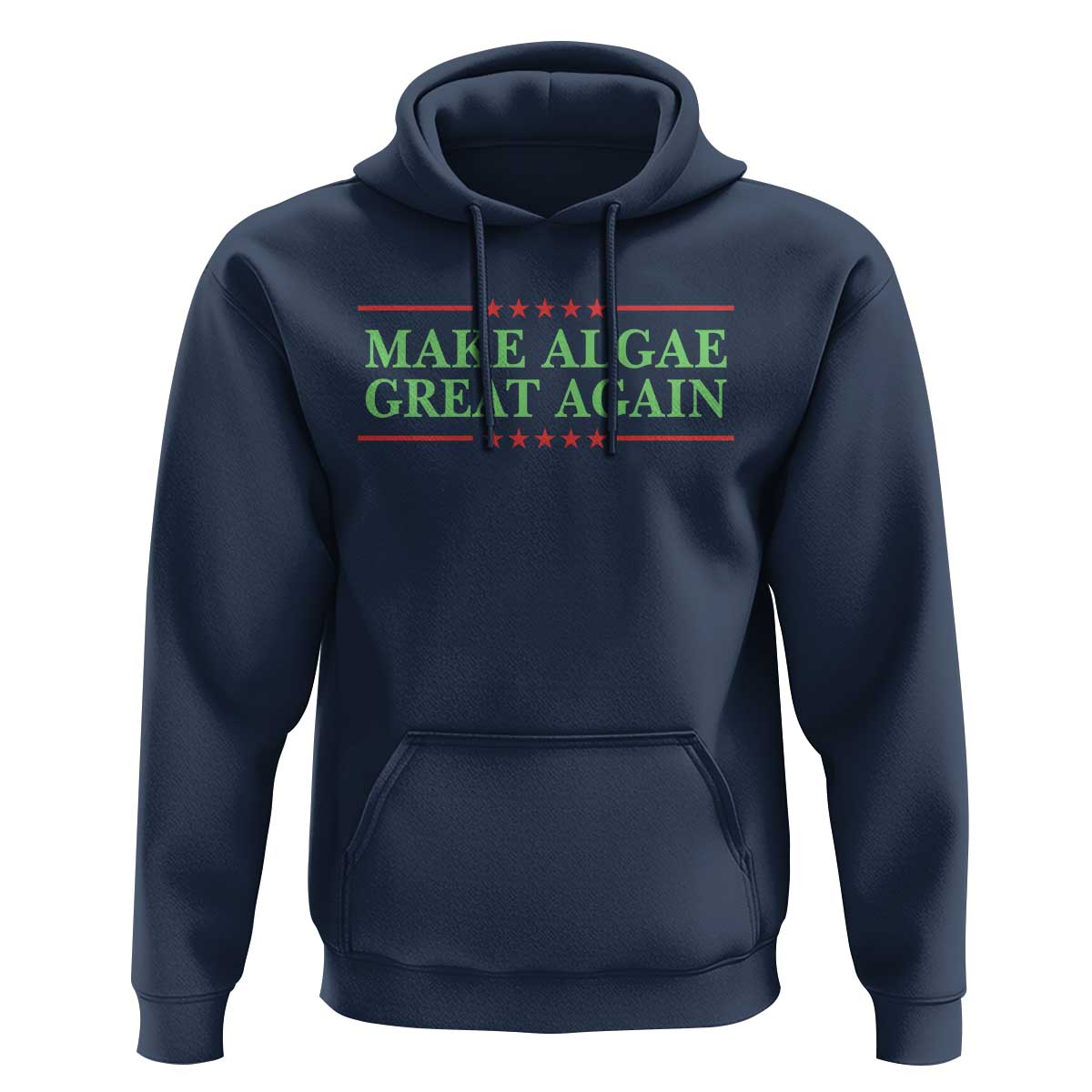 Make Algae Great Again Retro Hoodie Funny Lincoln Memorial Reflecting Pool Parody Meme