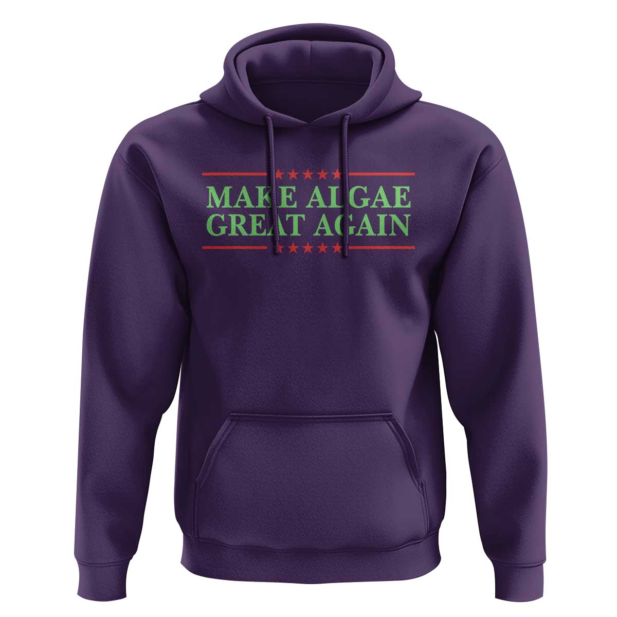 Make Algae Great Again Retro Hoodie Funny Lincoln Memorial Reflecting Pool Parody Meme