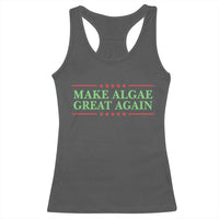 Make Algae Great Again Retro Racerback Tank Top Funny Lincoln Memorial Reflecting Pool Parody Meme