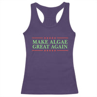 Make Algae Great Again Retro Racerback Tank Top Funny Lincoln Memorial Reflecting Pool Parody Meme
