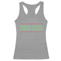 Make Algae Great Again Retro Racerback Tank Top Funny Lincoln Memorial Reflecting Pool Parody Meme