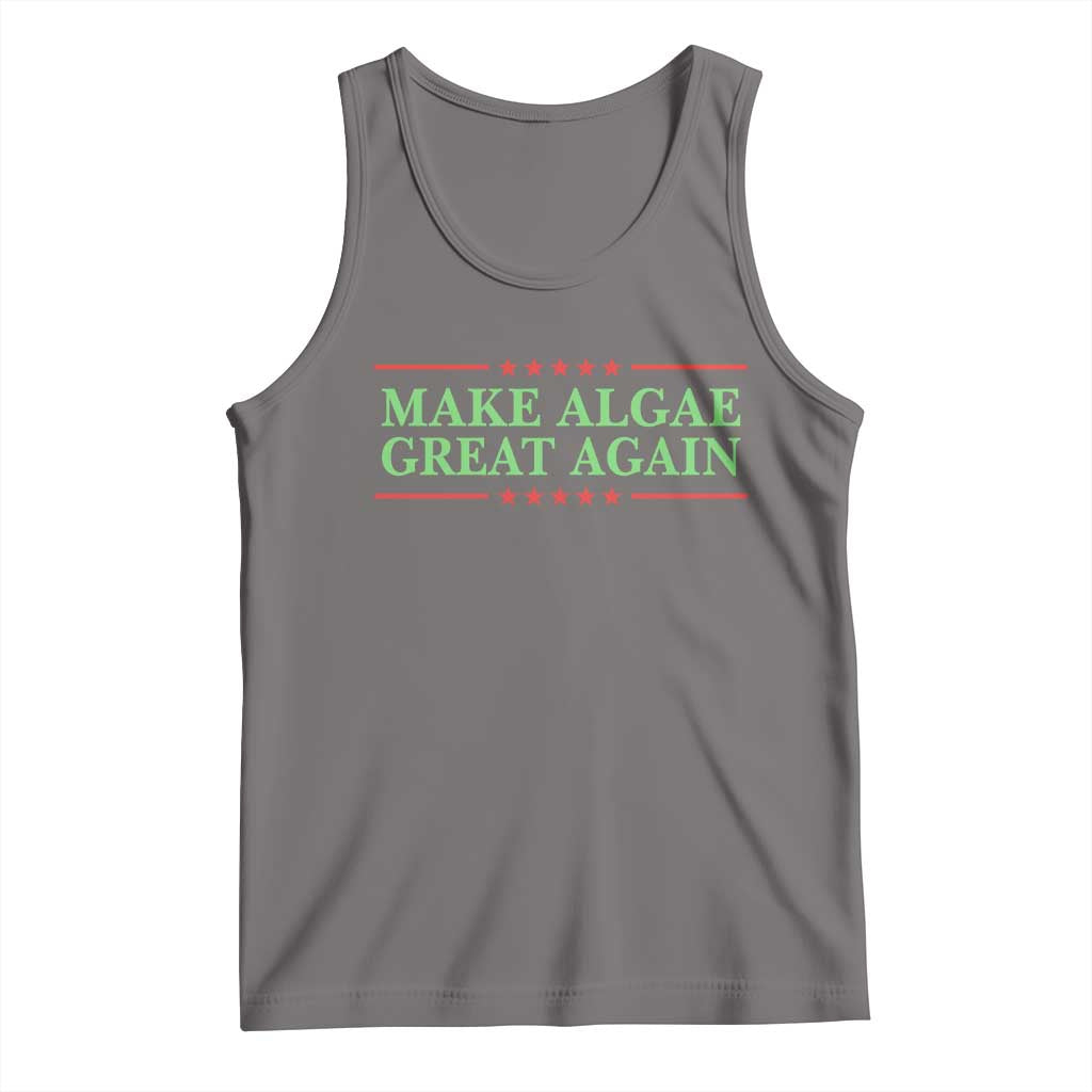 Make Algae Great Again Retro Tank Top Funny Lincoln Memorial Reflecting Pool Parody Meme