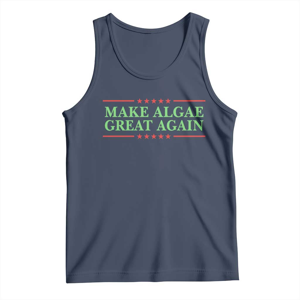 Make Algae Great Again Retro Tank Top Funny Lincoln Memorial Reflecting Pool Parody Meme