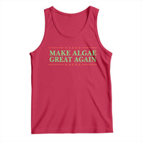 Make Algae Great Again Retro Tank Top Funny Lincoln Memorial Reflecting Pool Parody Meme