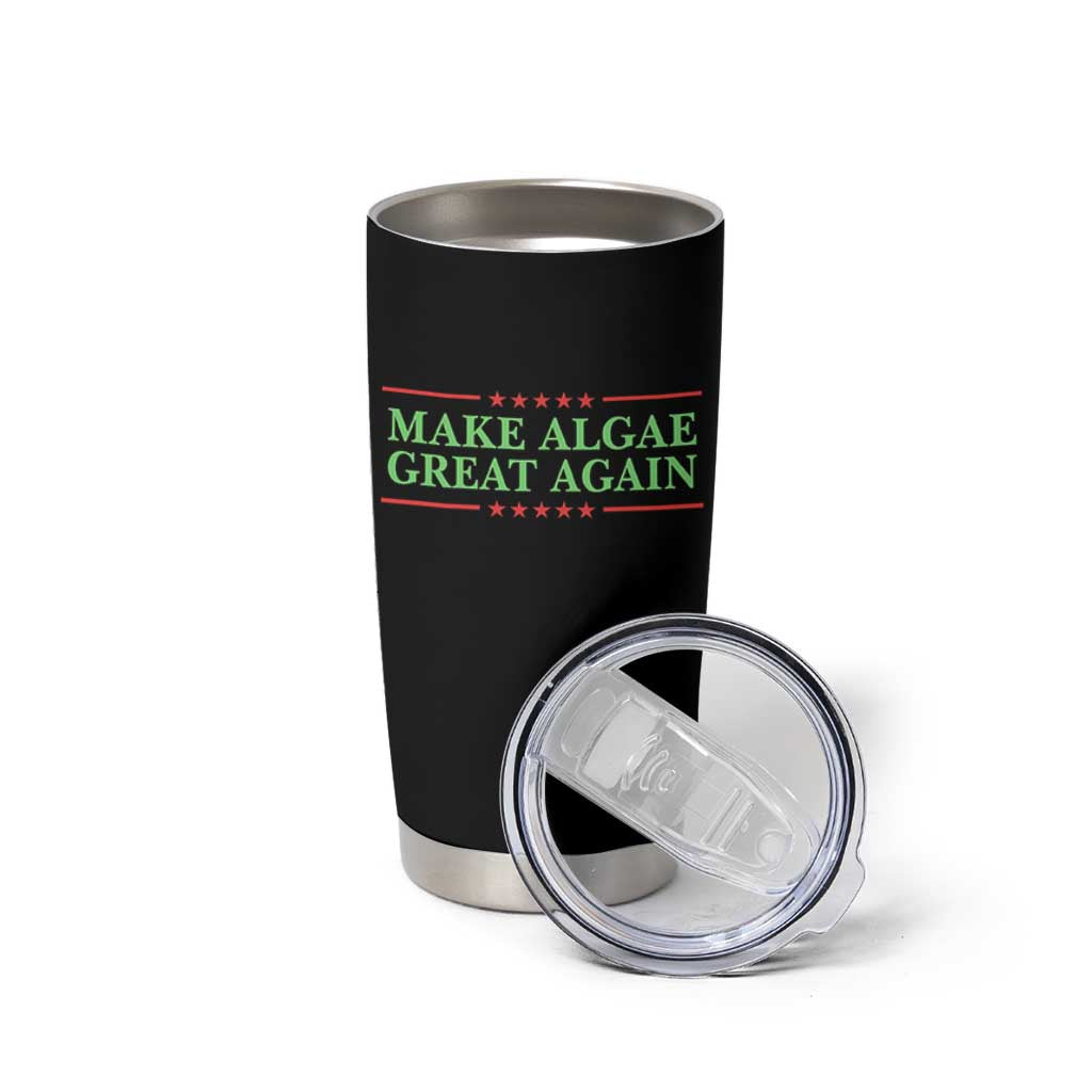 Make Algae Great Again Retro Tumbler Cup Funny Lincoln Memorial Reflecting Pool Parody Meme