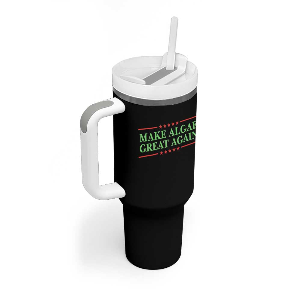 Make Algae Great Again Retro Tumbler With Handle Funny Lincoln Memorial Reflecting Pool Parody Meme