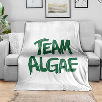 Team Algae Slime Dripping Style Graphic Throw Blanket Viral Lincoln Memorial Reflecting Pool Swamp Meme