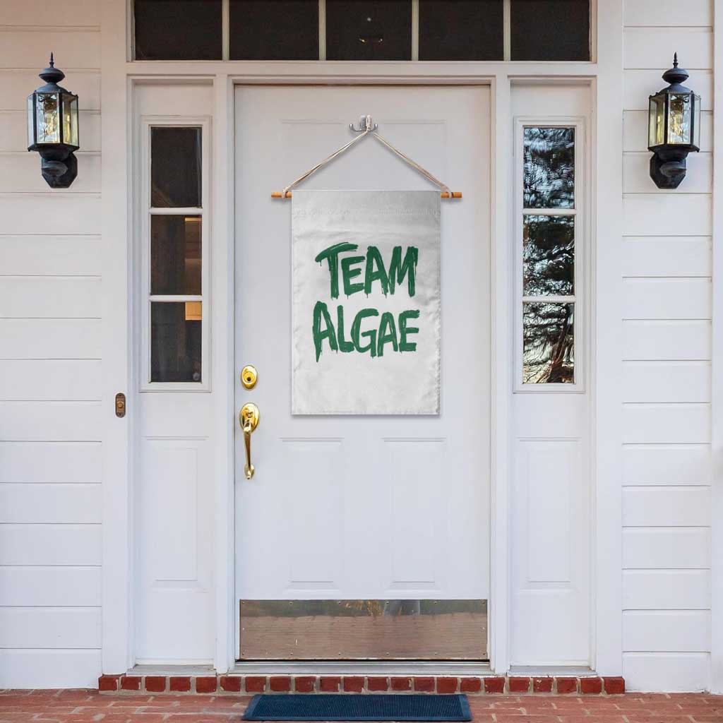 Team Algae Slime Dripping Style Graphic Garden Flag Viral Lincoln Memorial Reflecting Pool Swamp Meme