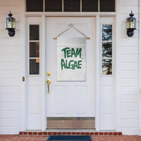 Team Algae Slime Dripping Style Graphic Garden Flag Viral Lincoln Memorial Reflecting Pool Swamp Meme