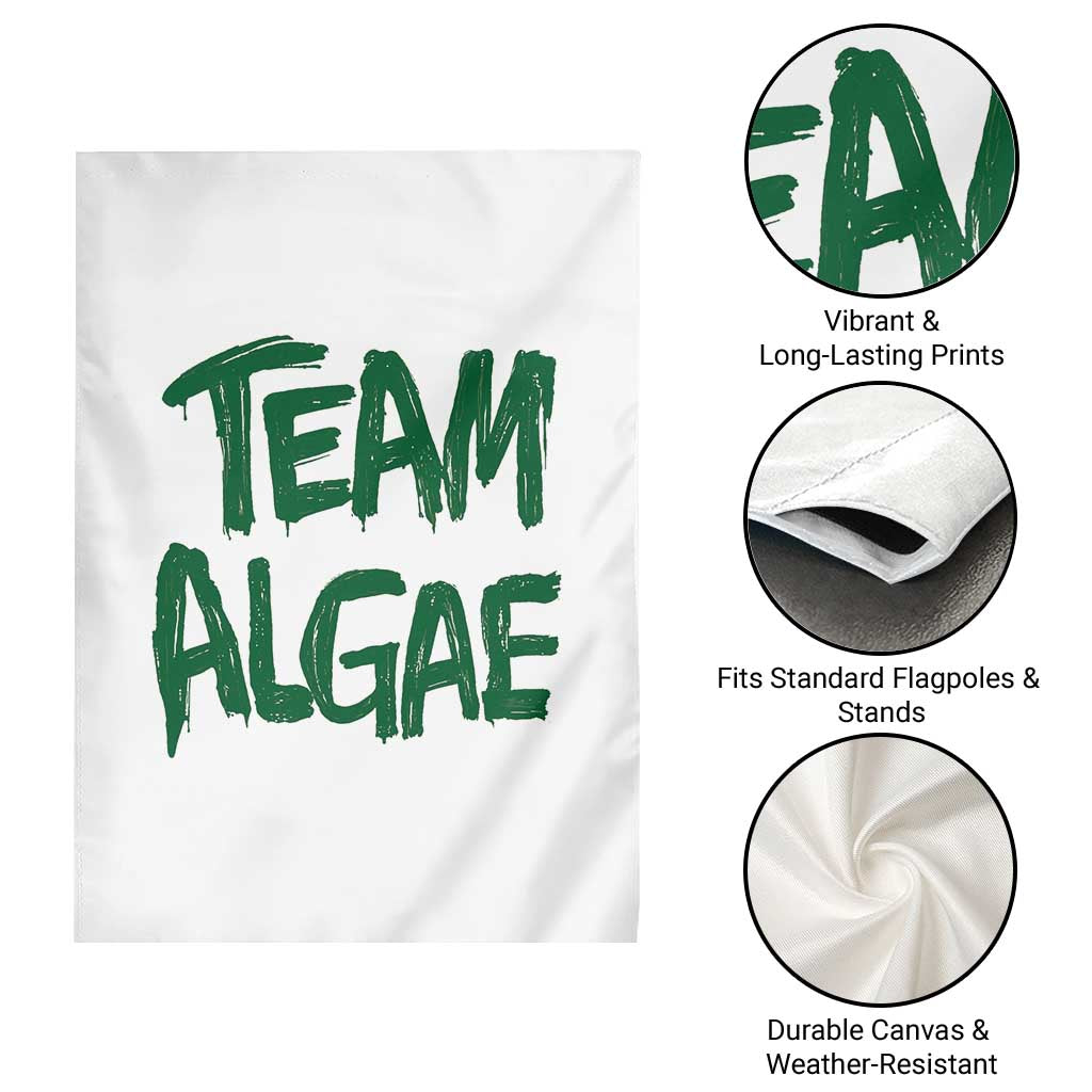 Team Algae Slime Dripping Style Graphic Garden Flag Viral Lincoln Memorial Reflecting Pool Swamp Meme