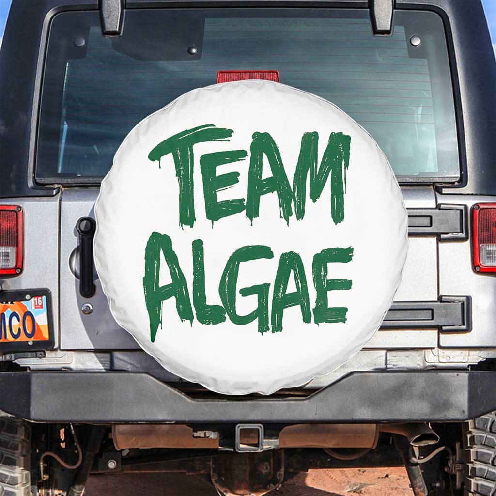 Team Algae Slime Dripping Style Graphic Spare Tire Cover Viral Lincoln Memorial Reflecting Pool Swamp Meme