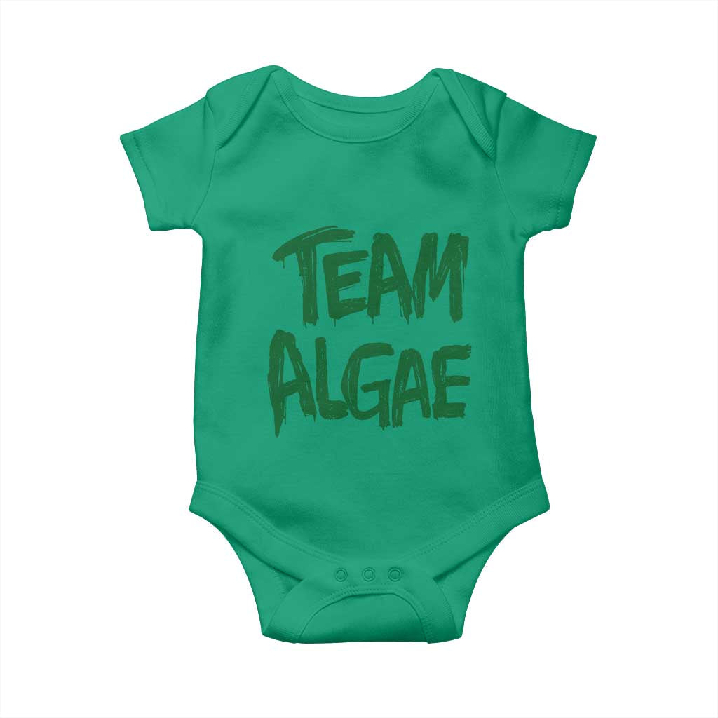 Team Algae Slime Dripping Style Graphic Baby Onesie Viral Lincoln Memorial Reflecting Pool Swamp Meme