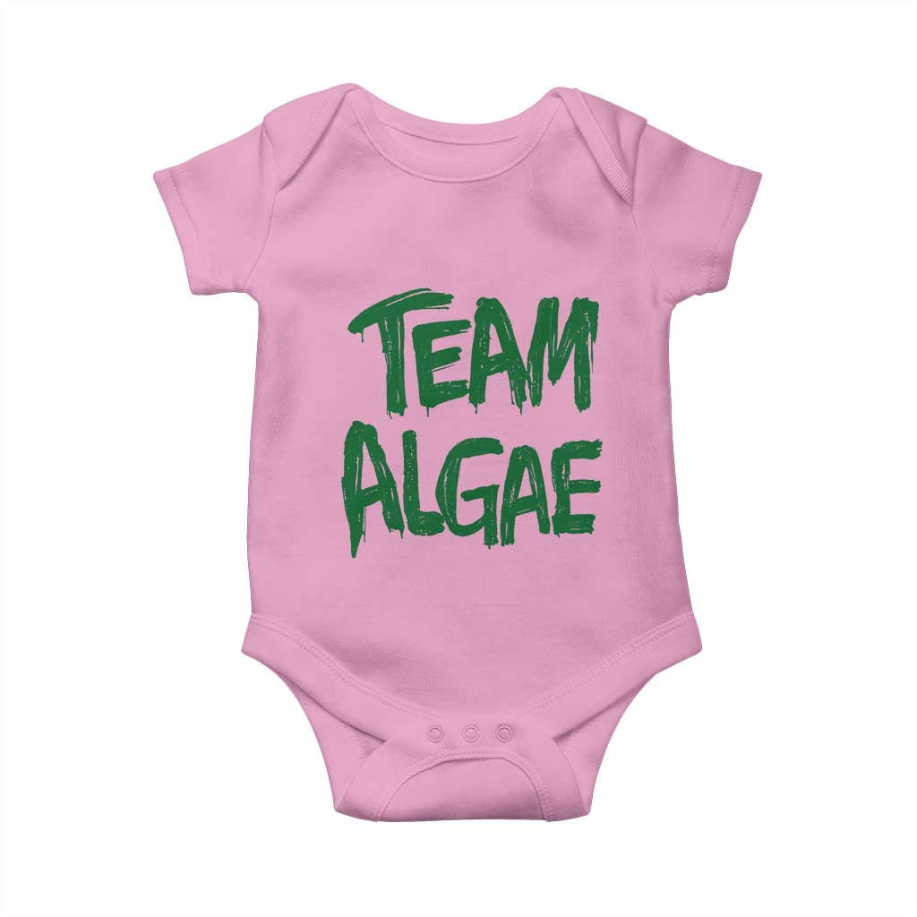 Team Algae Slime Dripping Style Graphic Baby Onesie Viral Lincoln Memorial Reflecting Pool Swamp Meme