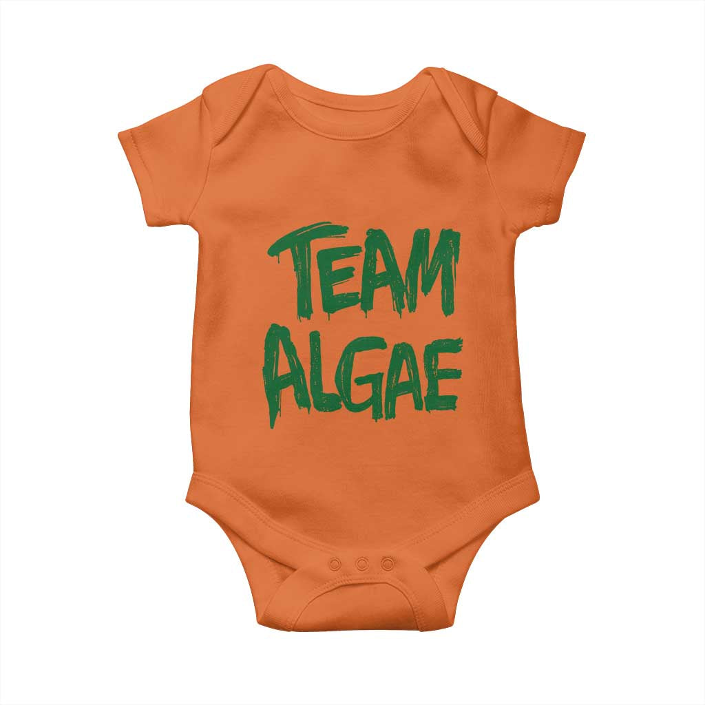 Team Algae Slime Dripping Style Graphic Baby Onesie Viral Lincoln Memorial Reflecting Pool Swamp Meme