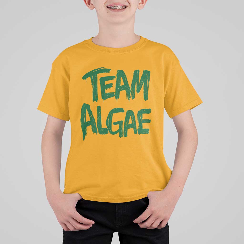 Team Algae Slime Dripping Style Graphic T Shirt For Kid Viral Lincoln Memorial Reflecting Pool Swamp Meme