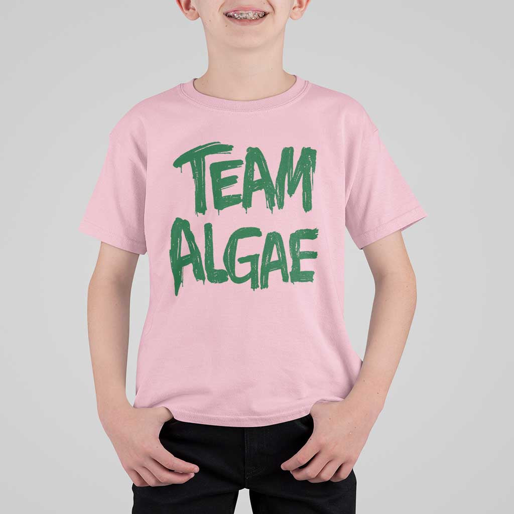 Team Algae Slime Dripping Style Graphic T Shirt For Kid Viral Lincoln Memorial Reflecting Pool Swamp Meme