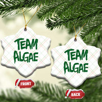 Team Algae Slime Dripping Style Graphic Ceramic Ornament Viral Lincoln Memorial Reflecting Pool Swamp Meme