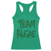 Team Algae Slime Dripping Style Graphic Racerback Tank Top Viral Lincoln Memorial Reflecting Pool Swamp Meme
