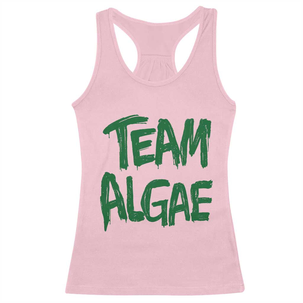 Team Algae Slime Dripping Style Graphic Racerback Tank Top Viral Lincoln Memorial Reflecting Pool Swamp Meme