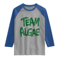 Team Algae Slime Dripping Style Graphic Raglan Shirt Viral Lincoln Memorial Reflecting Pool Swamp Meme