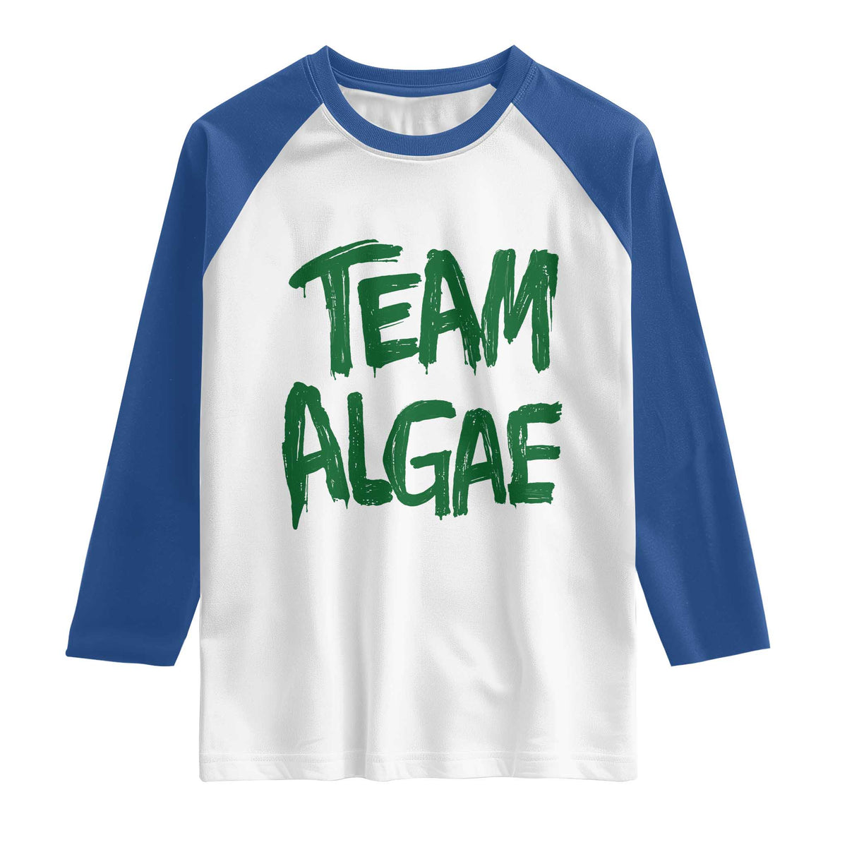 Team Algae Slime Dripping Style Graphic Raglan Shirt Viral Lincoln Memorial Reflecting Pool Swamp Meme