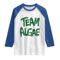 Team Algae Slime Dripping Style Graphic Raglan Shirt Viral Lincoln Memorial Reflecting Pool Swamp Meme