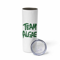 Team Algae Slime Dripping Style Graphic Skinny Tumbler Viral Lincoln Memorial Reflecting Pool Swamp Meme