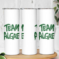 Team Algae Slime Dripping Style Graphic Skinny Tumbler Viral Lincoln Memorial Reflecting Pool Swamp Meme