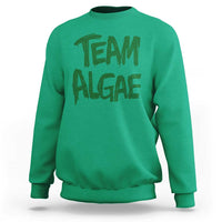 Team Algae Slime Dripping Style Graphic Sweatshirt Viral Lincoln Memorial Reflecting Pool Swamp Meme