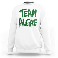 Team Algae Slime Dripping Style Graphic Sweatshirt Viral Lincoln Memorial Reflecting Pool Swamp Meme