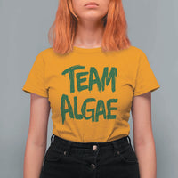 Team Algae Slime Dripping Style Graphic T Shirt For Women Viral Lincoln Memorial Reflecting Pool Swamp Meme